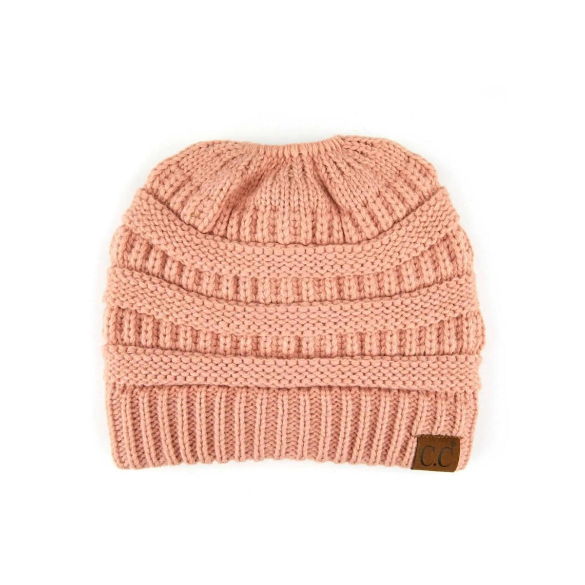 CC Messy Bun Adults and Kids Ponytail Beanies Hats - Truly Contagious