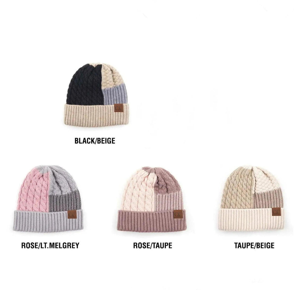CC Multi - Color Blocking Beanie - Truly Contagious
