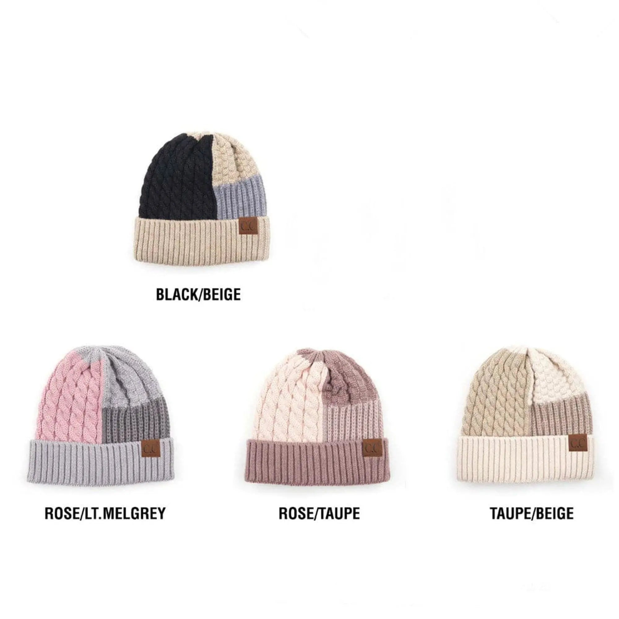 CC Multi - Color Blocking Beanie - Truly Contagious