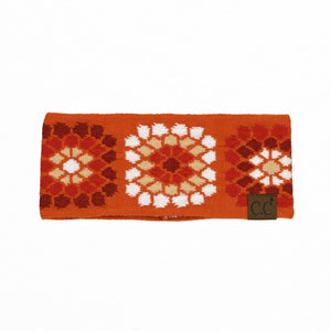 CC Multi - Color Flower Crochet Printed Pattern Head Wrap - Truly Contagious