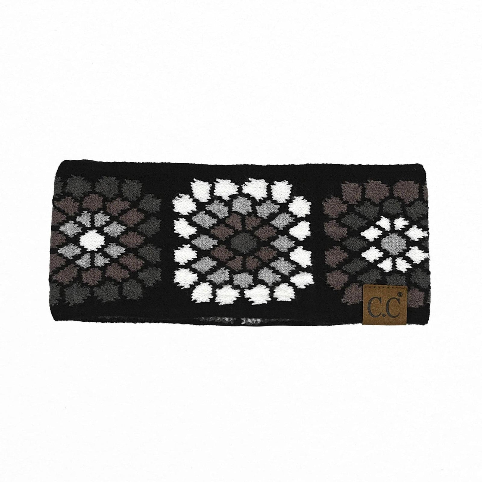 CC Multi - Color Flower Crochet Printed Pattern Head Wrap - Truly Contagious