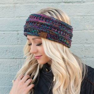CC Multi - Color Lined Head Wrap - Truly Contagious