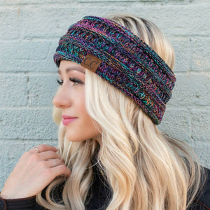 CC Multi - Color Lined Head Wrap - Truly Contagious
