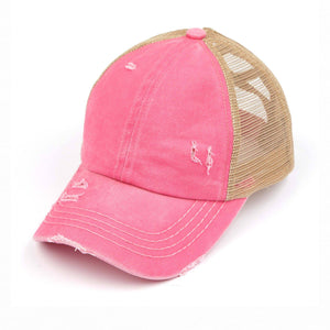 CC Multi - Level Criss Cross Kids and Adult Women's Baseball Ponytail Cap Hat - Truly Contagious