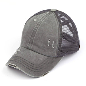 CC Multi - Level Criss Cross Kids and Adult Women's Baseball Ponytail Cap Hat - Truly Contagious