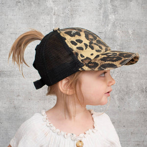 CC Multi - Level Criss Cross Kids and Adult Women's Baseball Ponytail Cap Hat - Truly Contagious