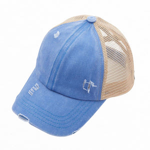 CC Multi - Level Criss Cross Kids and Adult Women's Baseball Ponytail Cap Hat - Truly Contagious