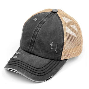CC Multi - Level Criss Cross Women's Baseball Ponytail Cap Hat - Truly Contagious