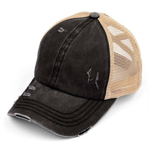 CC Multi - Level Criss Cross Women's Baseball Ponytail Cap Hat - Truly Contagious