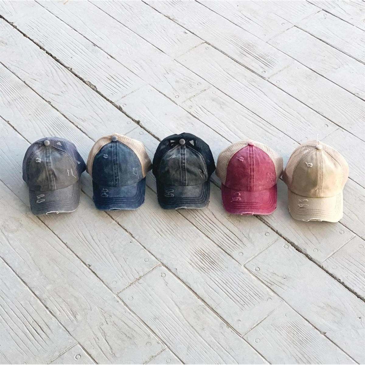 CC Multi - Level Criss Cross Women's Baseball Ponytail Cap Hat - Truly Contagious