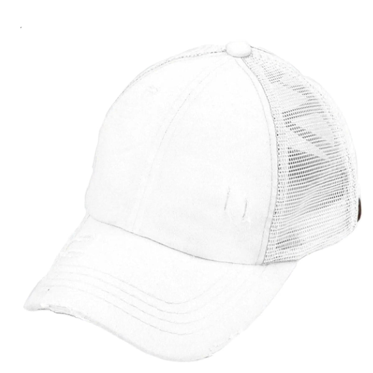 CC Multi - Level Criss Cross Women's Baseball Ponytail Cap Hat - Truly Contagious