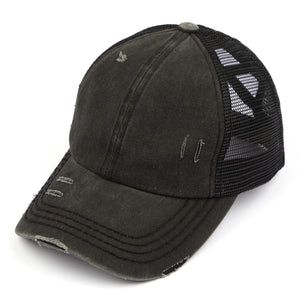 CC Multi - Level Criss Cross Women's Baseball Ponytail Cap Hat - Truly Contagious