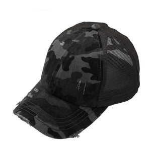 CC Multi - Level Criss Cross Women's Baseball Ponytail Cap Hat - Truly Contagious
