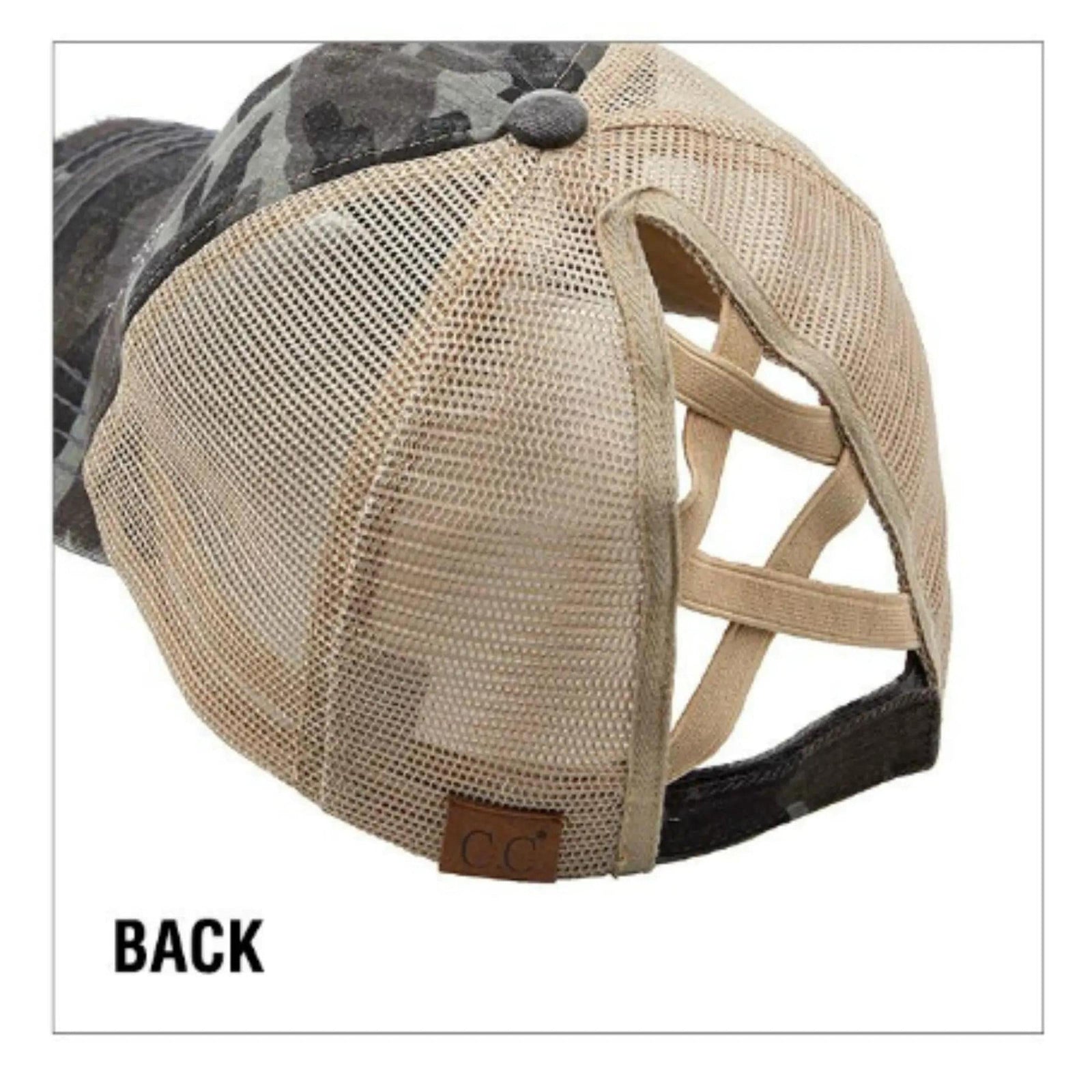 CC Multi - Level Criss Cross Women's Baseball Ponytail Cap Hat - Truly Contagious