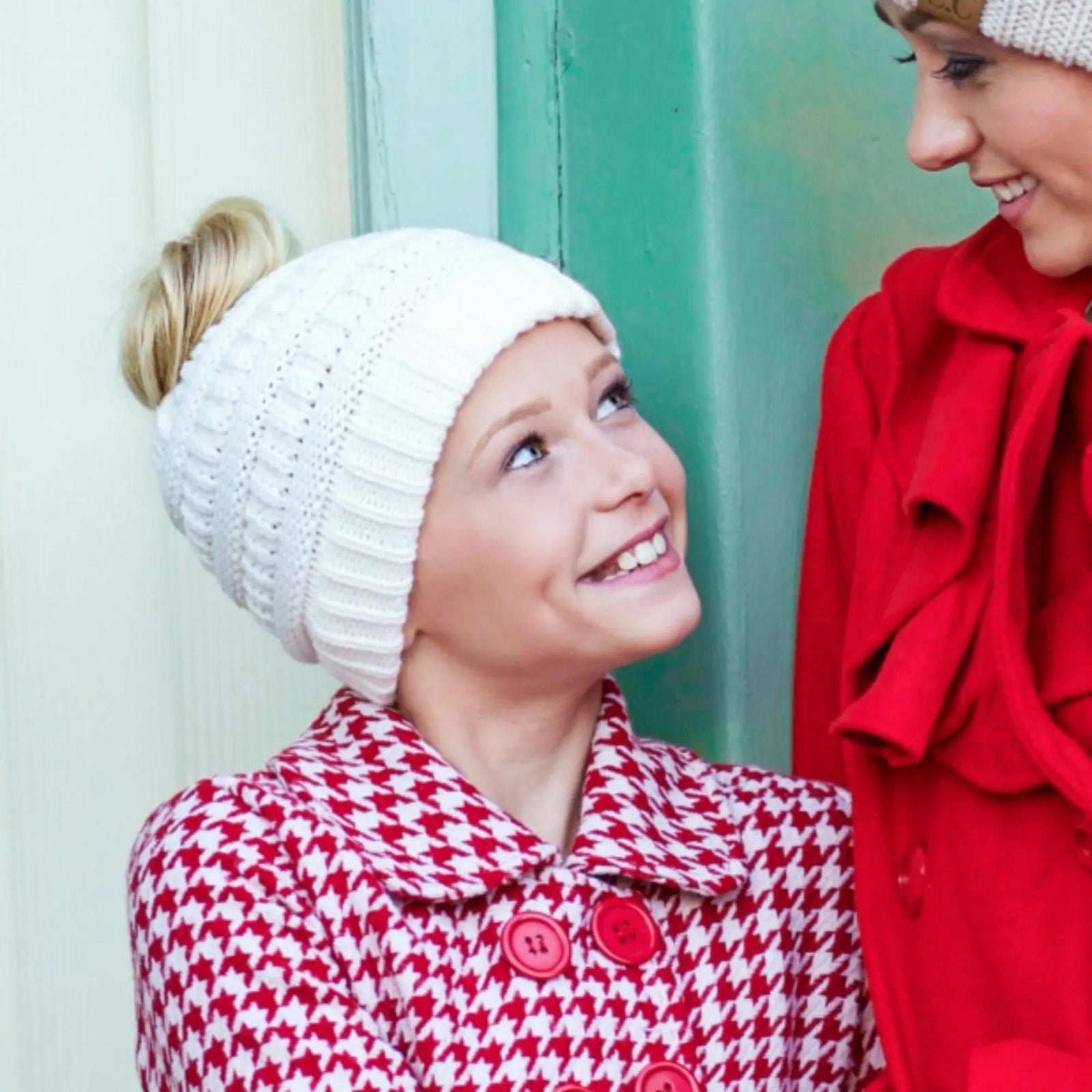 CC Ponytail Messy Bun Youth Kids to Adult Beanies Hats - Truly Contagious