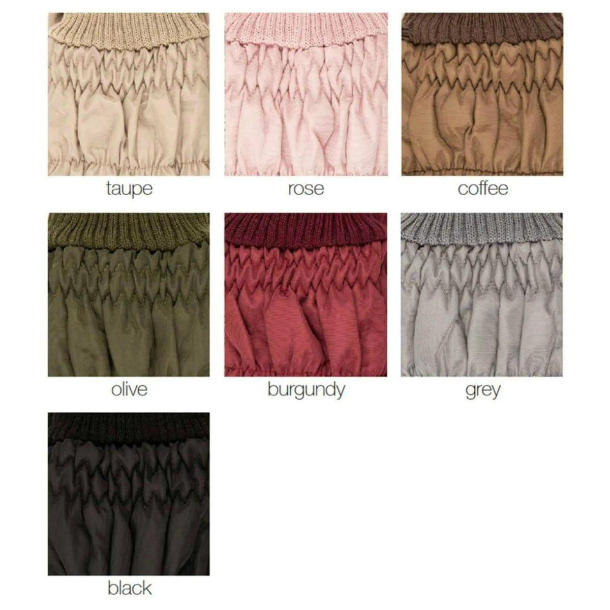 CC Quilted Puffer with Detachable Pom Beanies Hats - Truly Contagious