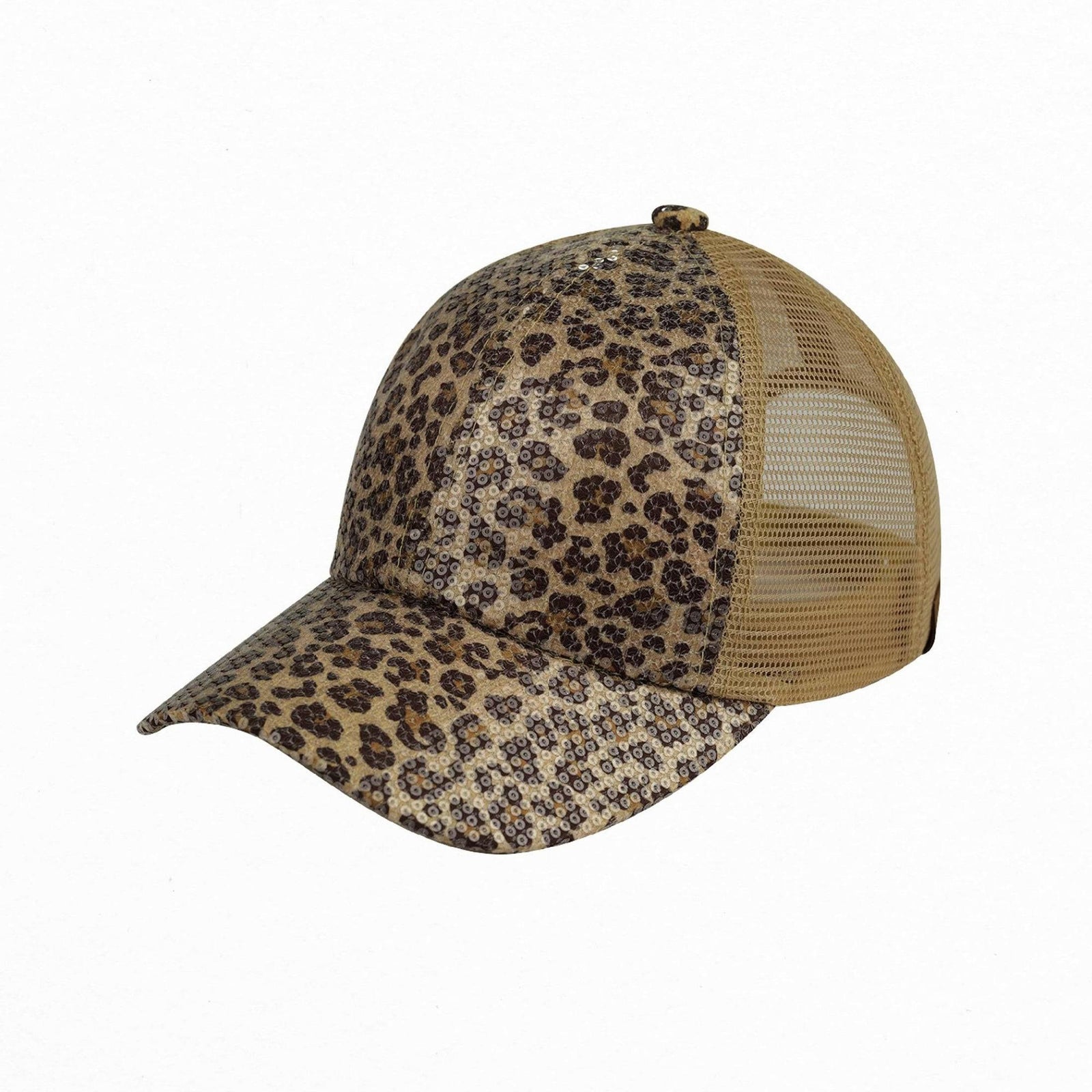 CC Sequin Leopard Baseball Cap - Truly Contagious