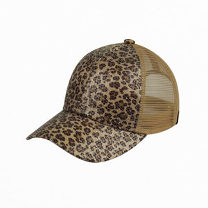 CC Sequin Leopard Baseball Cap - Truly Contagious