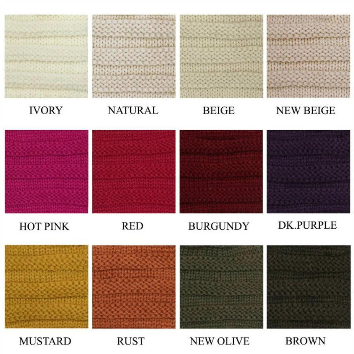 CC Slouchy Yarn Pom Beanie - Truly Contagious