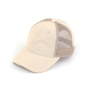 CC Solid Cotton Athleisure Messy Bun Pony Cap Women, Teens and Kids Athletic Hats - Truly Contagious