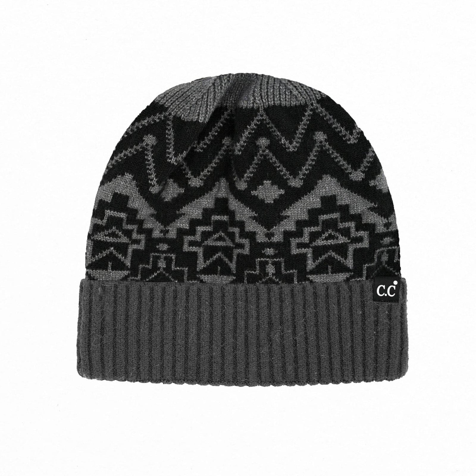 CC South Western Print Beanie Cap - Truly Contagious