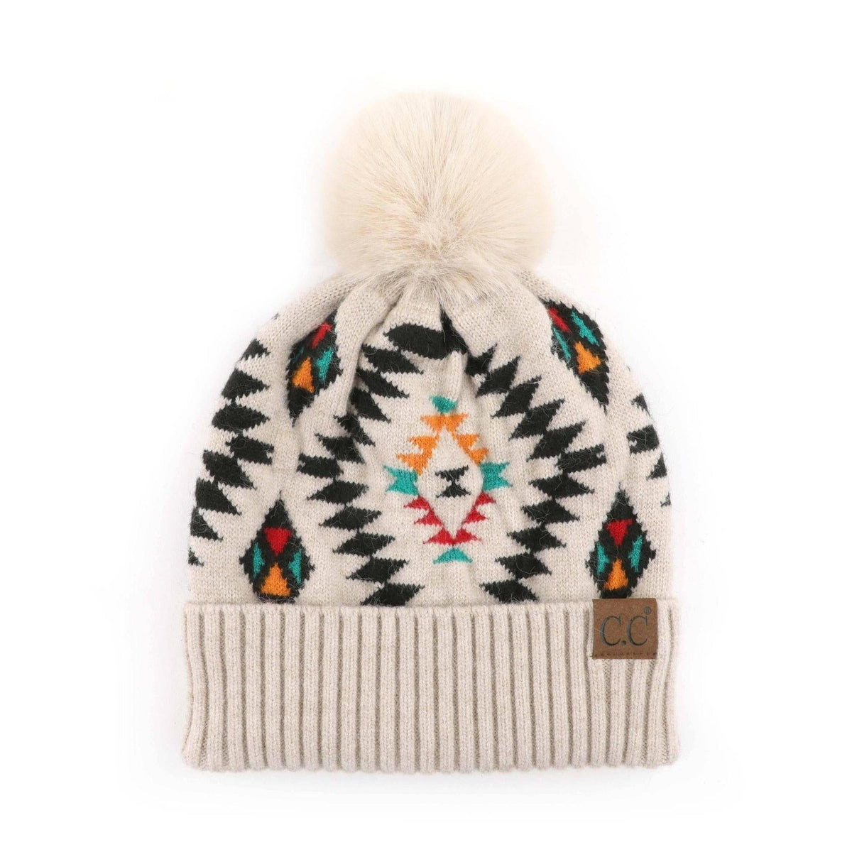 CC South Western Print Beanies Hats - Truly Contagious