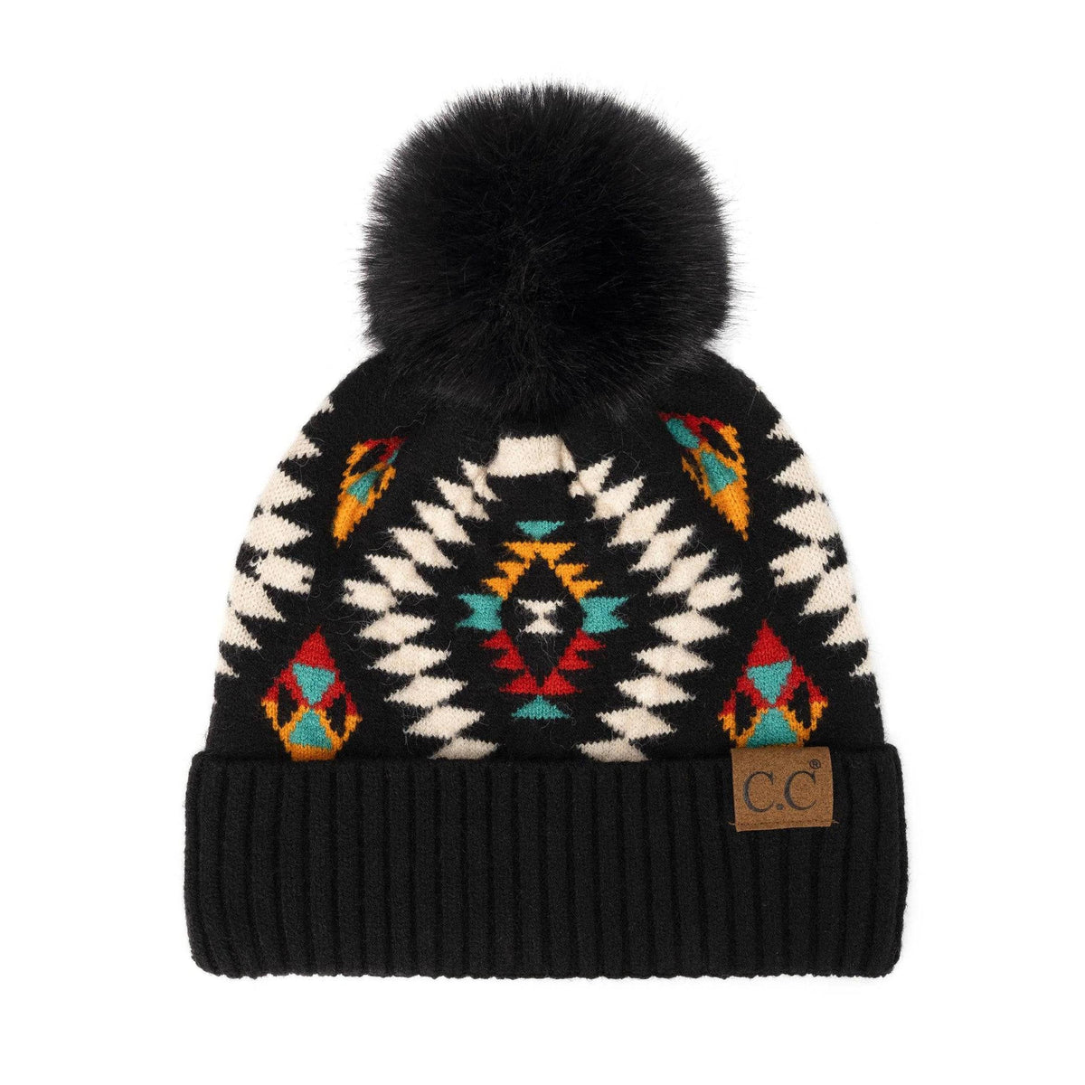 CC South Western Print Beanies Hats - Truly Contagious