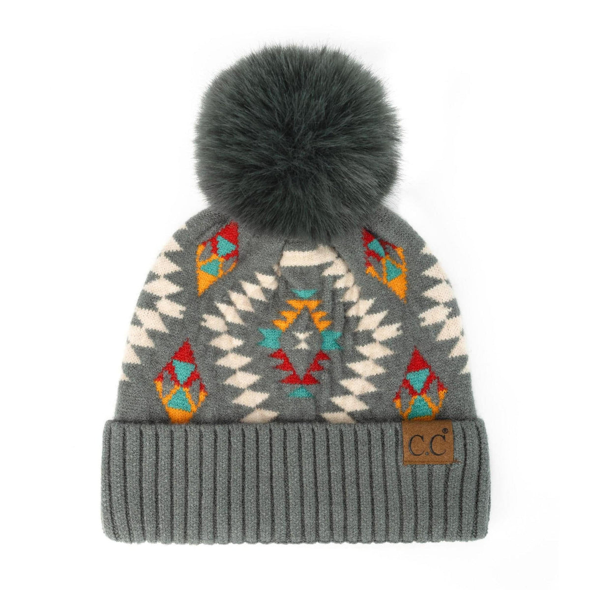 CC South Western Print Beanies Hats - Truly Contagious