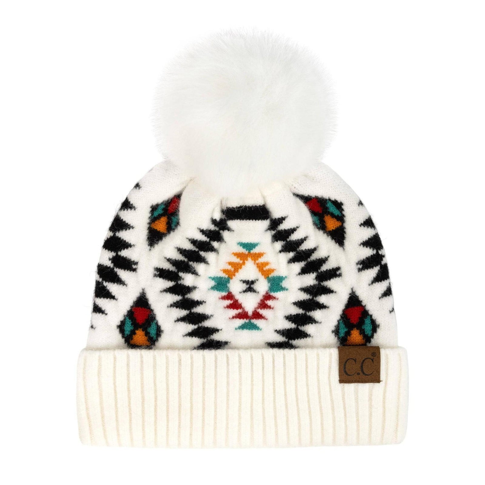 CC South Western Print Beanies Hats - Truly Contagious