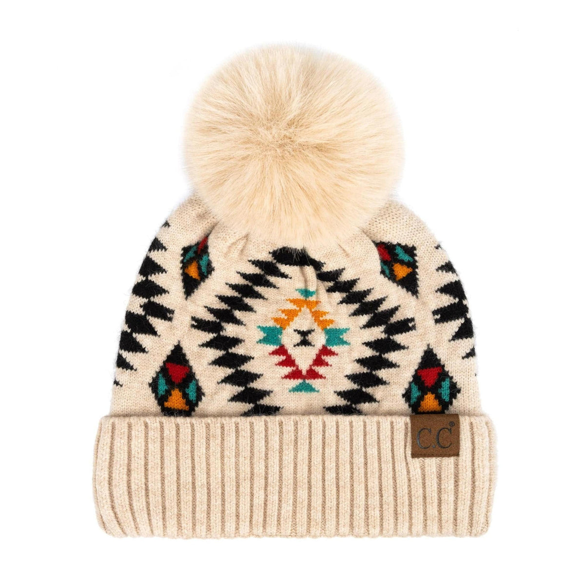 CC South Western Print Beanies Hats - Truly Contagious