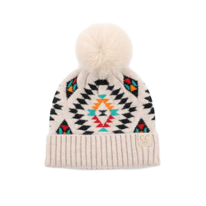 CC South Western Print Kids Beanies Hats - Truly Contagious