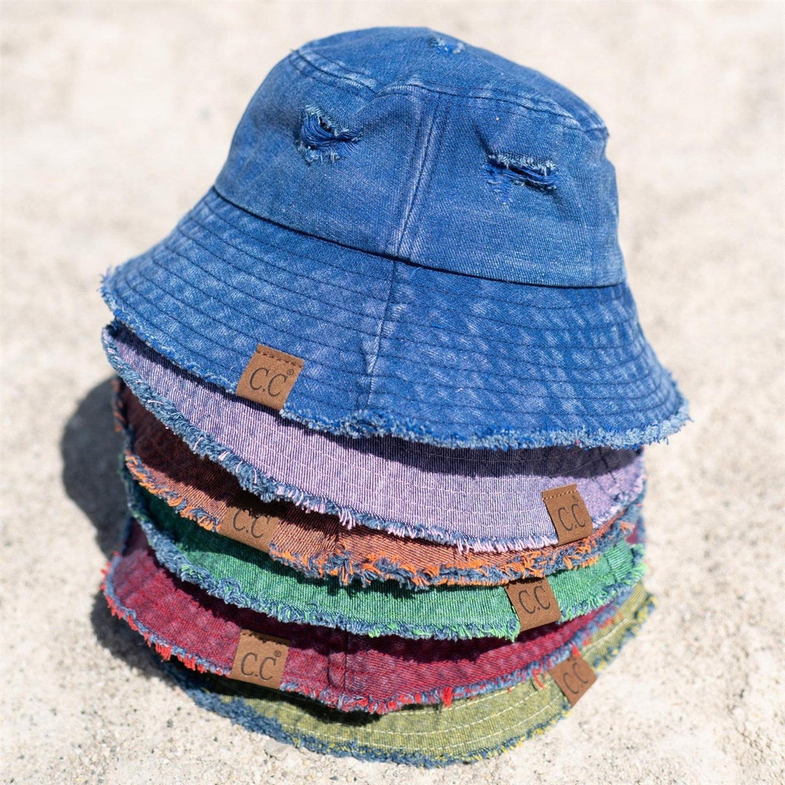 CC Stone Washed Denim Bucket - Truly Contagious