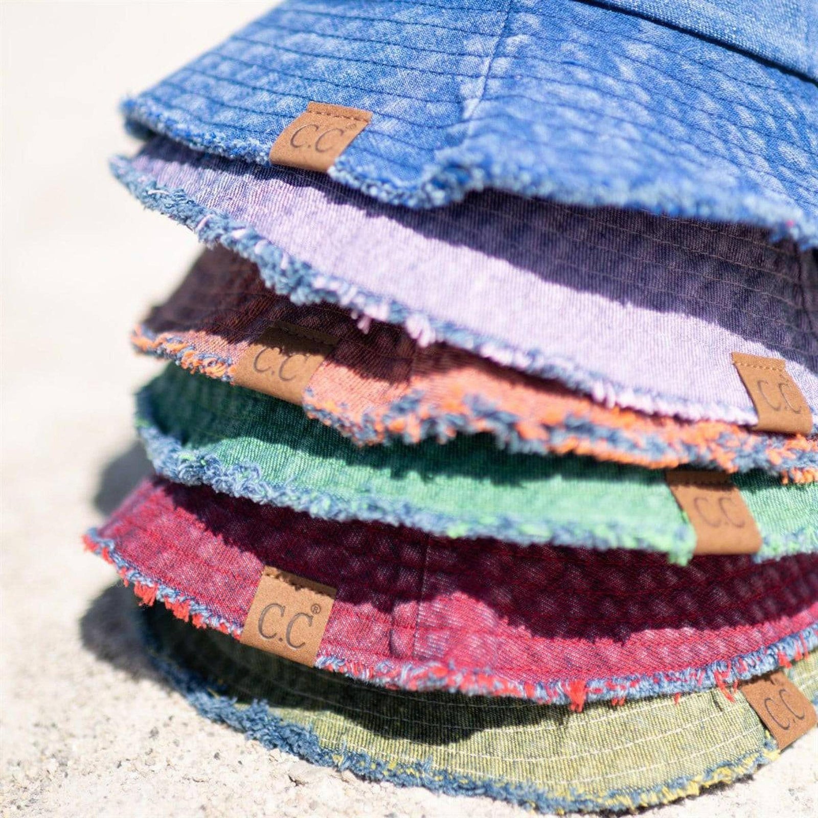 CC Stone Washed Denim Bucket - Truly Contagious