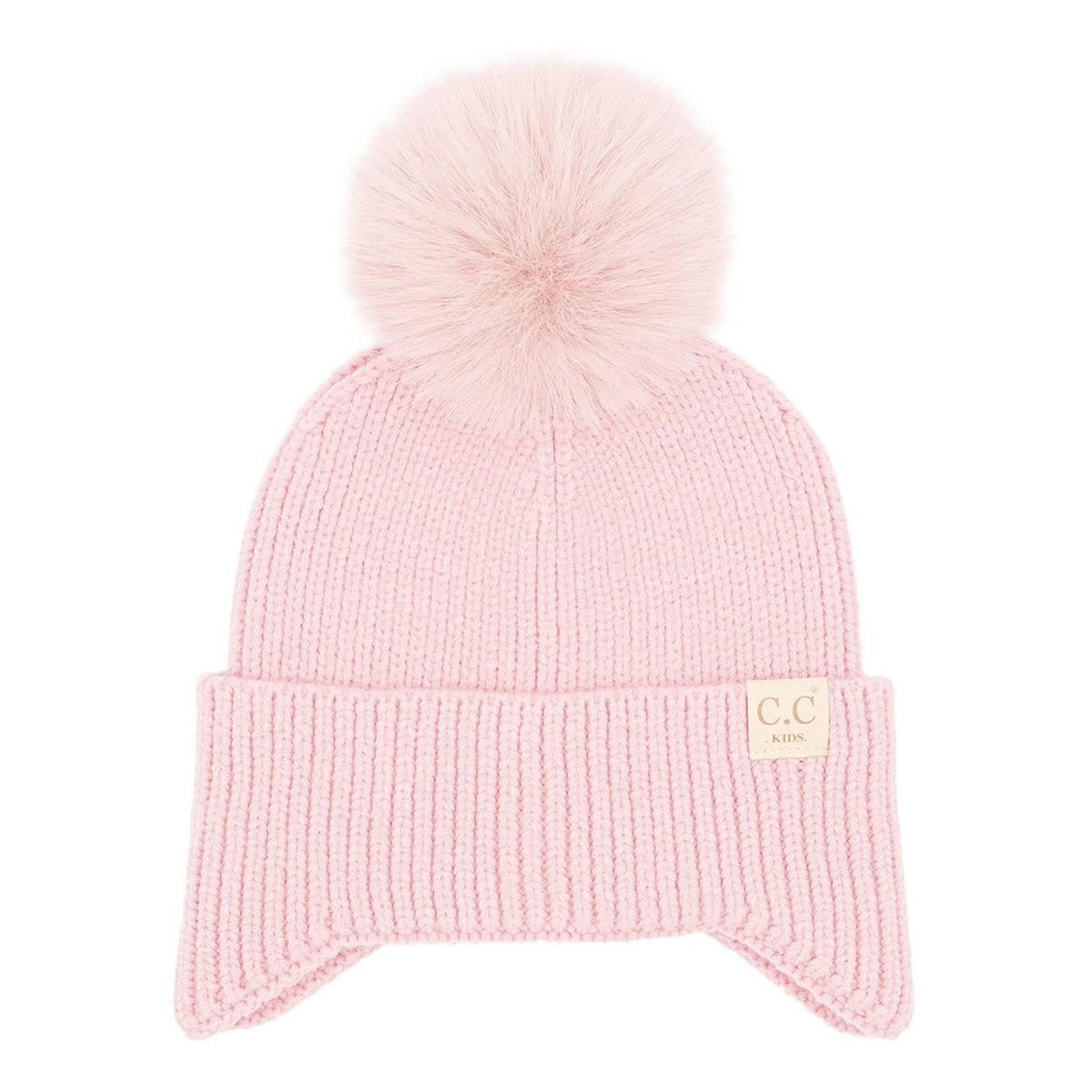 CC Toasty and Warm Pom Ear Flap Kids Beanie - Truly Contagious