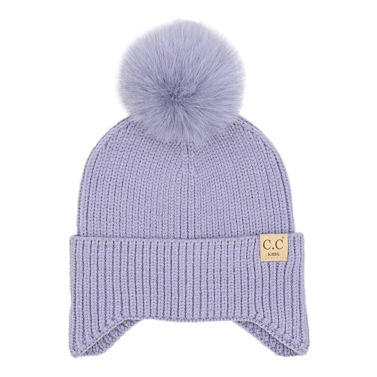 CC Toasty and Warm Pom Ear Flap Kids Beanie - Truly Contagious
