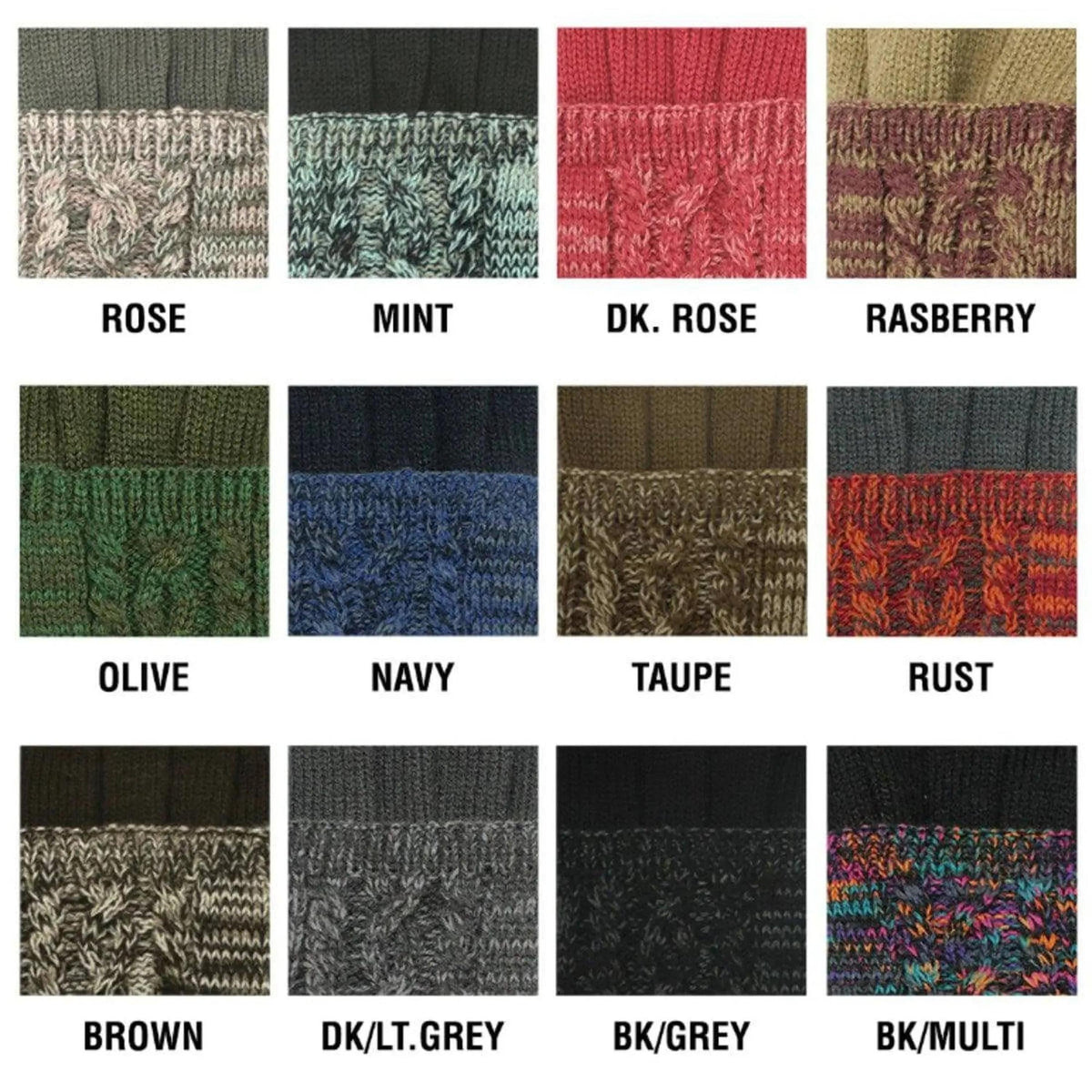 CC Touchscreen Glove w/ Cuff & Pom - Truly Contagious