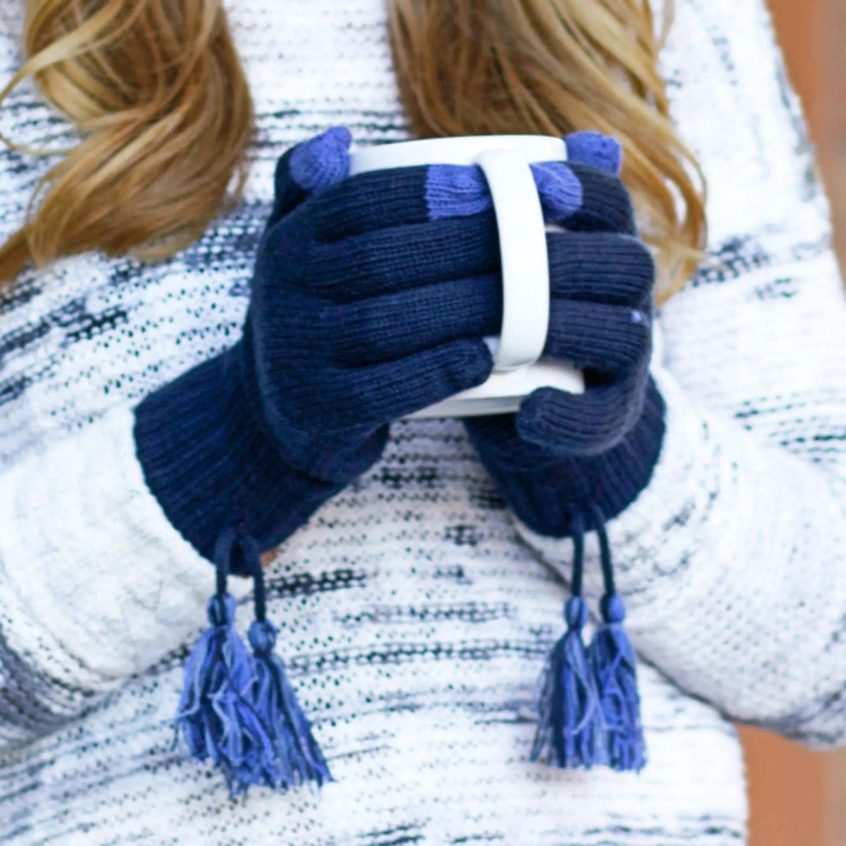 CC Touchscreen Glove w/ Cuff & Pom - Truly Contagious