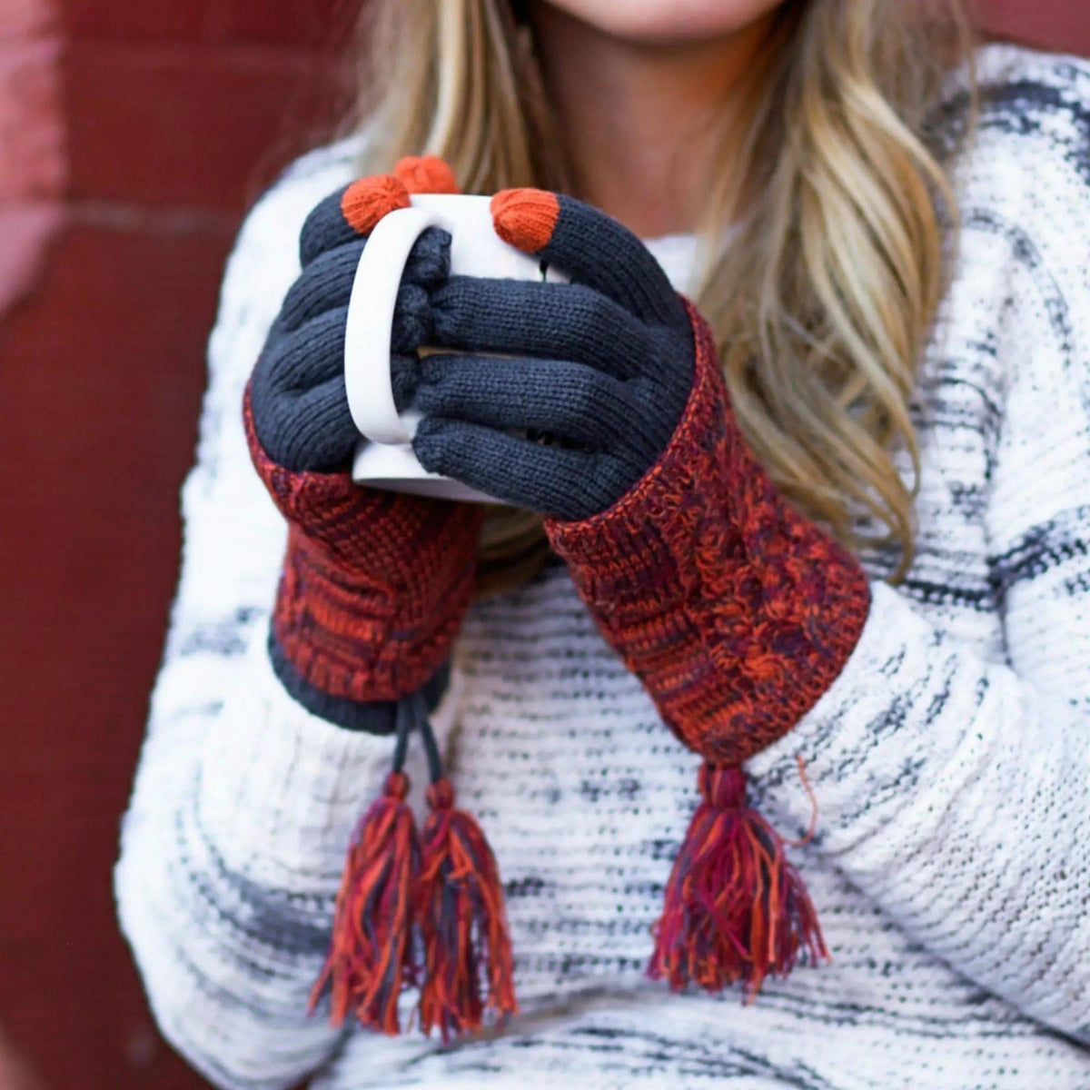 CC Touchscreen Glove w/ Cuff & Pom - Truly Contagious