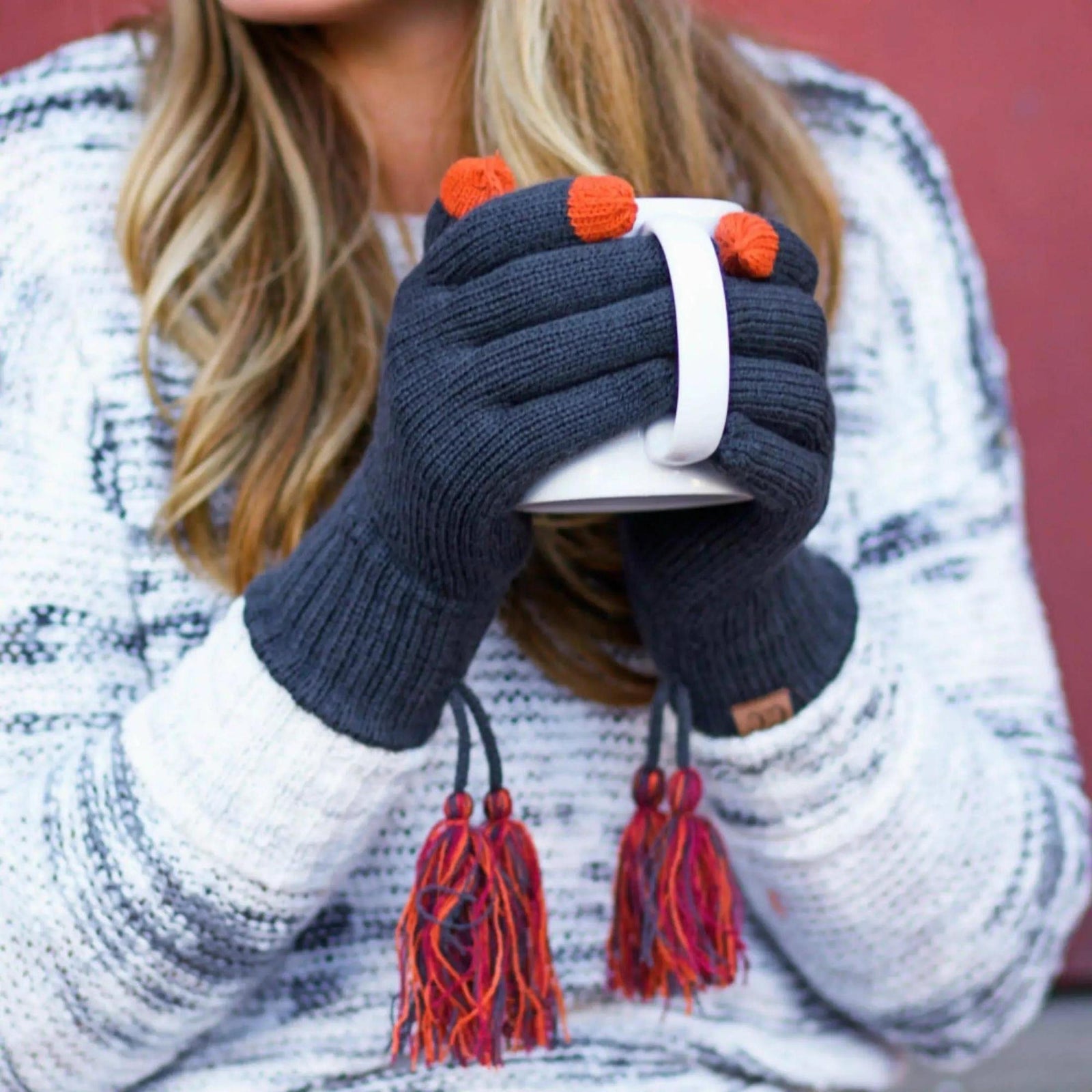 CC Touchscreen Glove w/ Cuff & Tassel - Truly Contagious