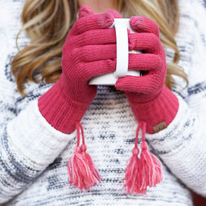 CC Touchscreen Glove w/ Cuff & Tassel - Truly Contagious