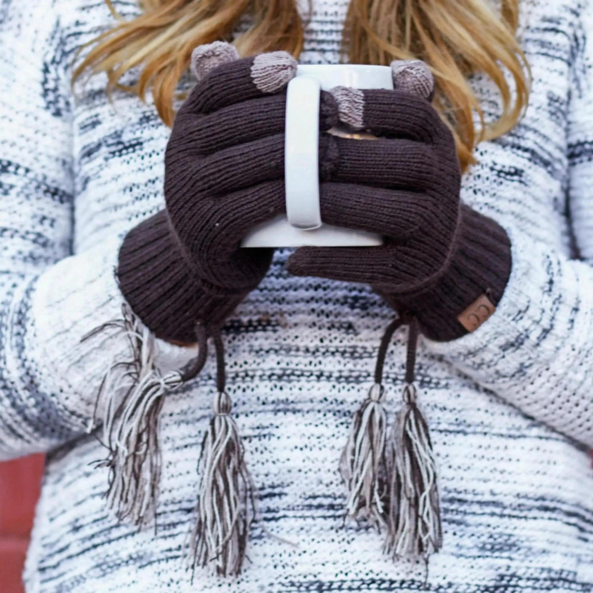 CC Touchscreen Glove w/ Cuff & Tassel - Truly Contagious