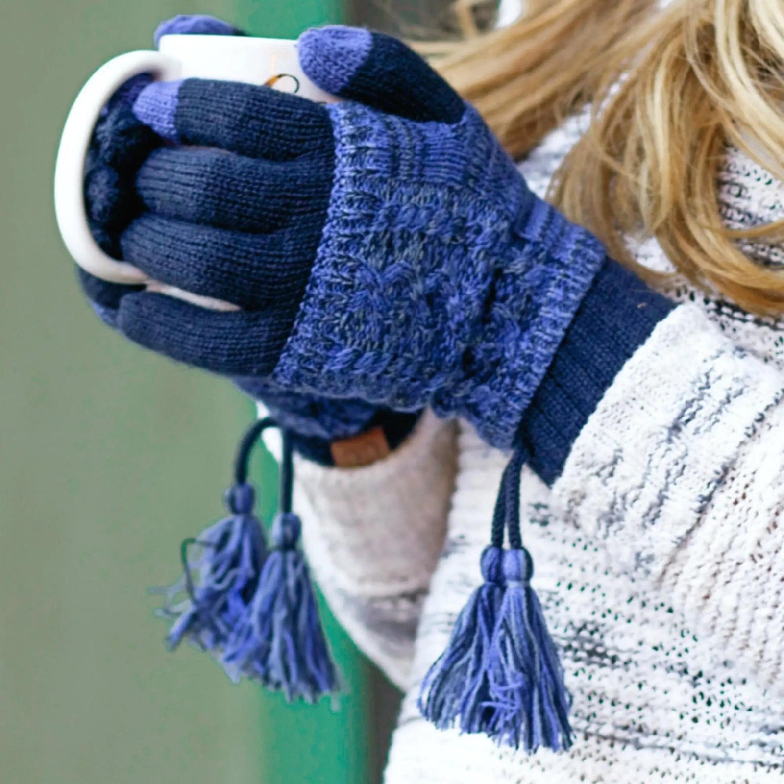 CC Touchscreen Glove w/ Cuff & Tassel - Truly Contagious