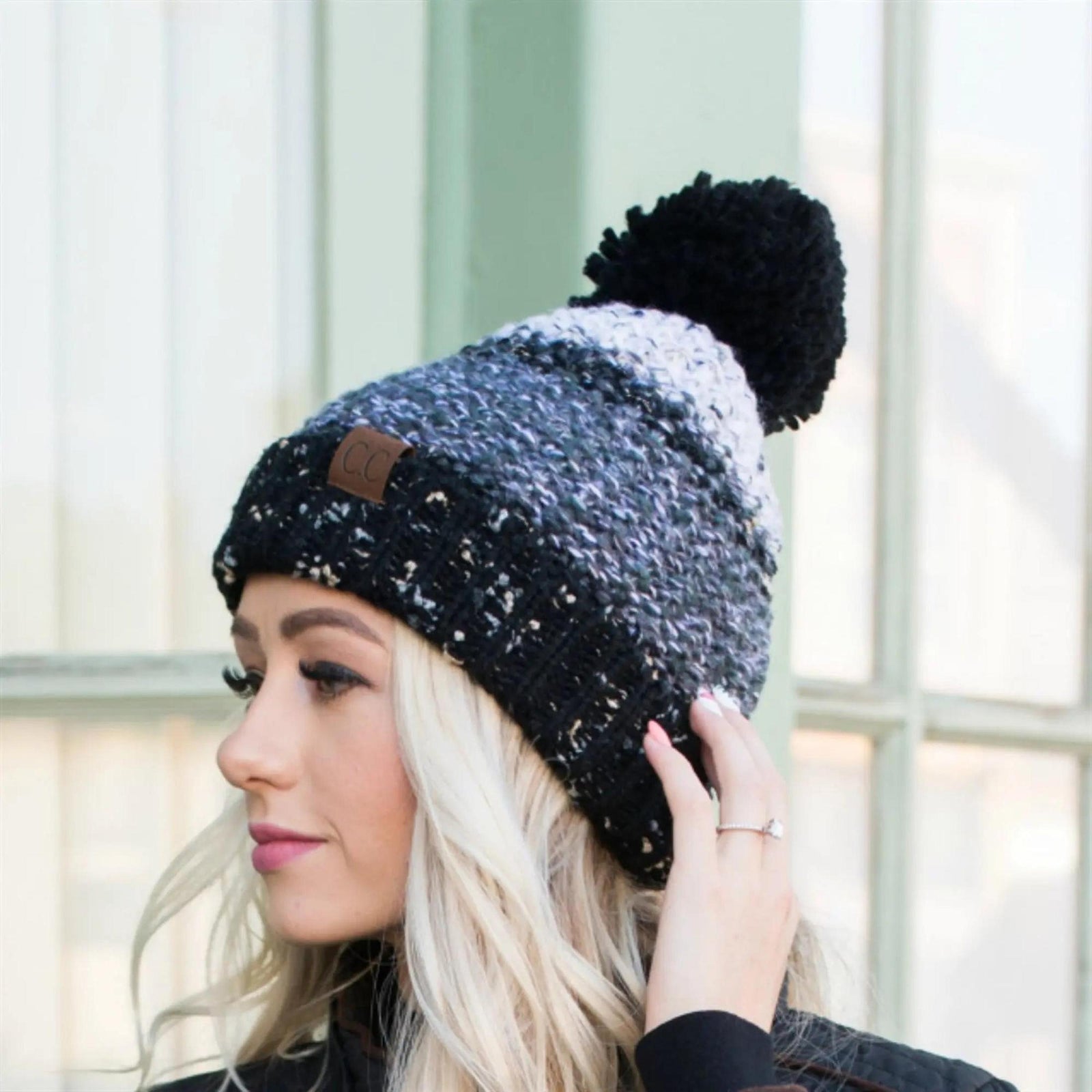 CC Yarn Pom Detailed Beanie - Truly Contagious