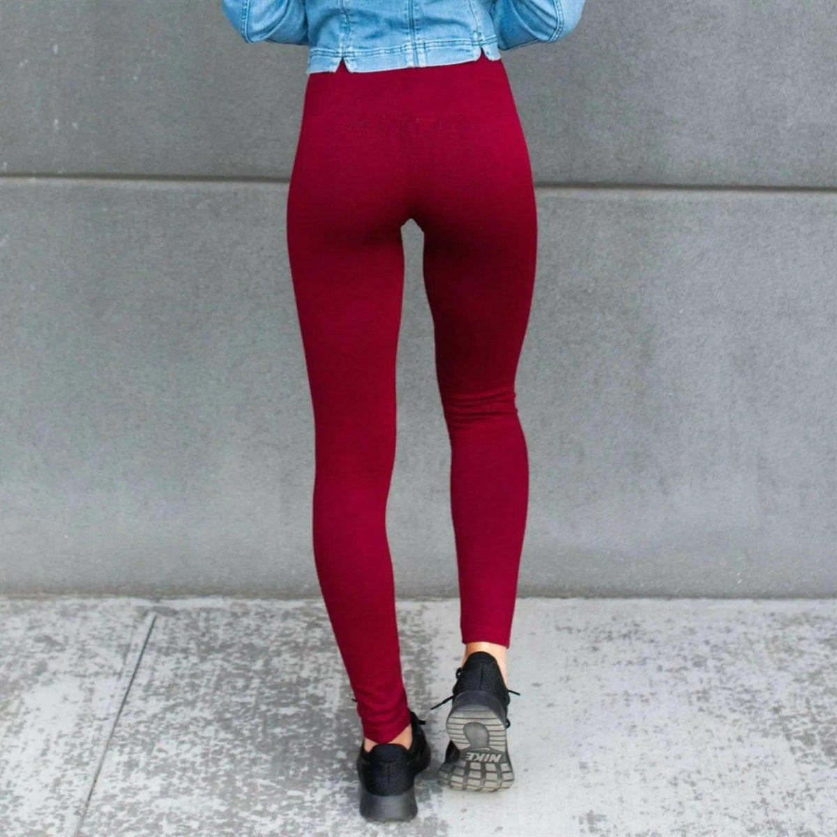 Compression Tummy Control Leggings | Fleece Lined (Yelete) - Truly Contagious