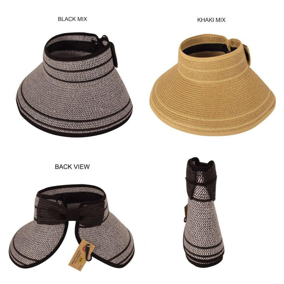 Easy Rollable Straw Visor Hat - Truly Contagious