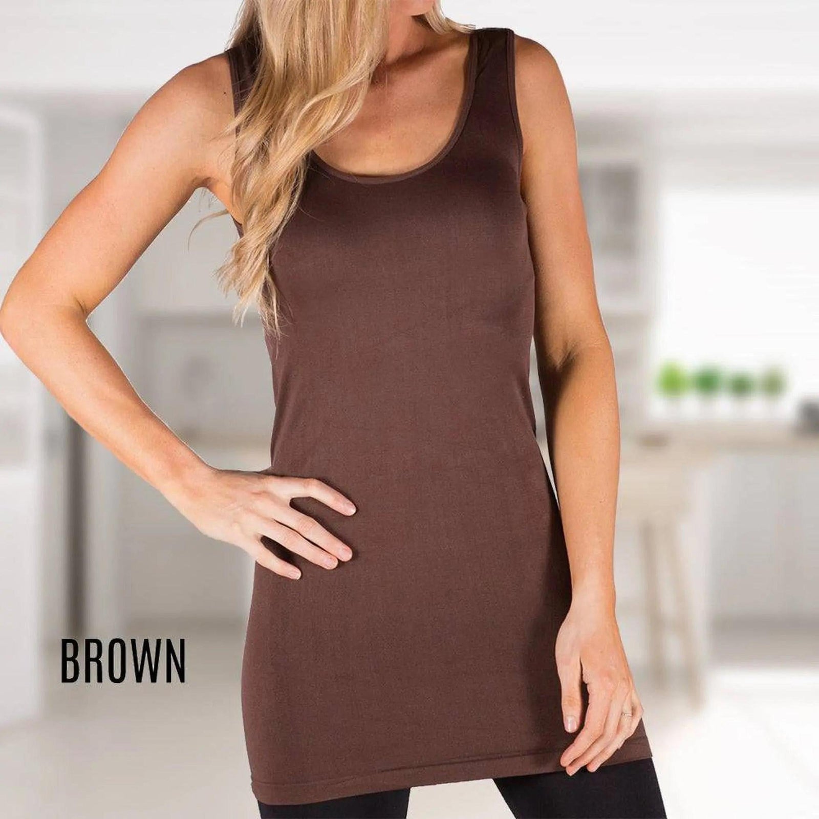 Extra Long Layering Thick Strap Tank - Truly Contagious