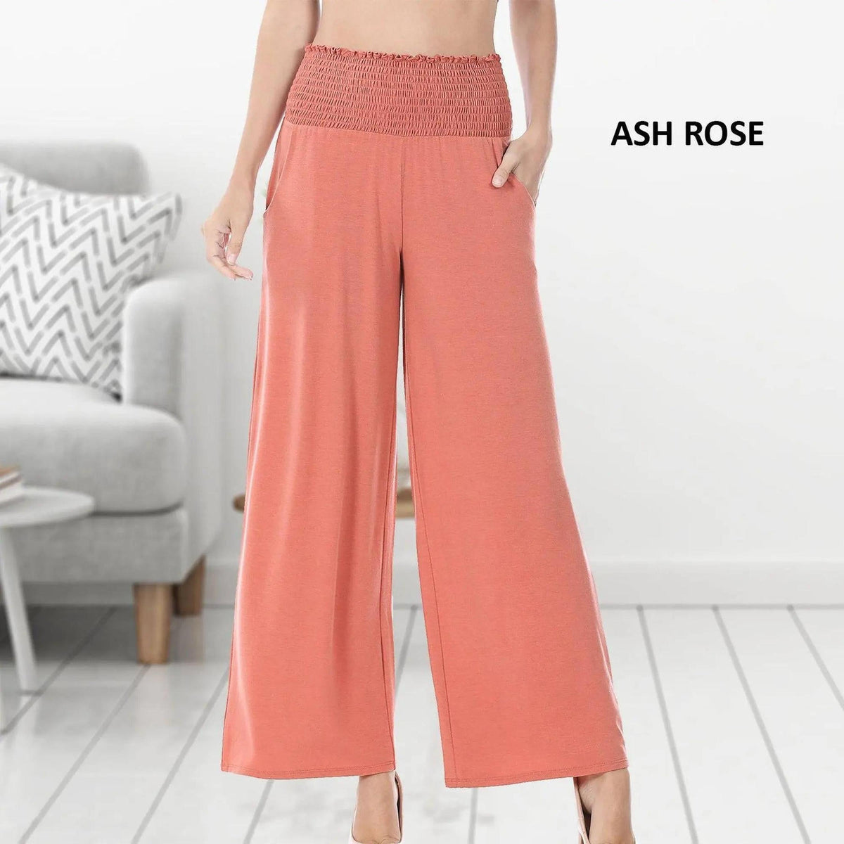 Lounge Pant w/ Smocked Waist - Truly Contagious