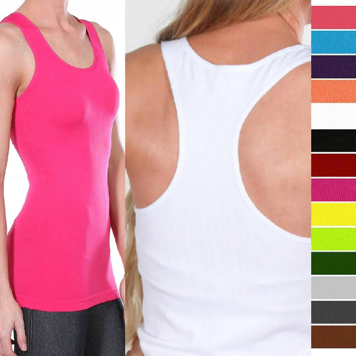 Mid - Length Racerback Tank | Ribbed - Truly Contagious
