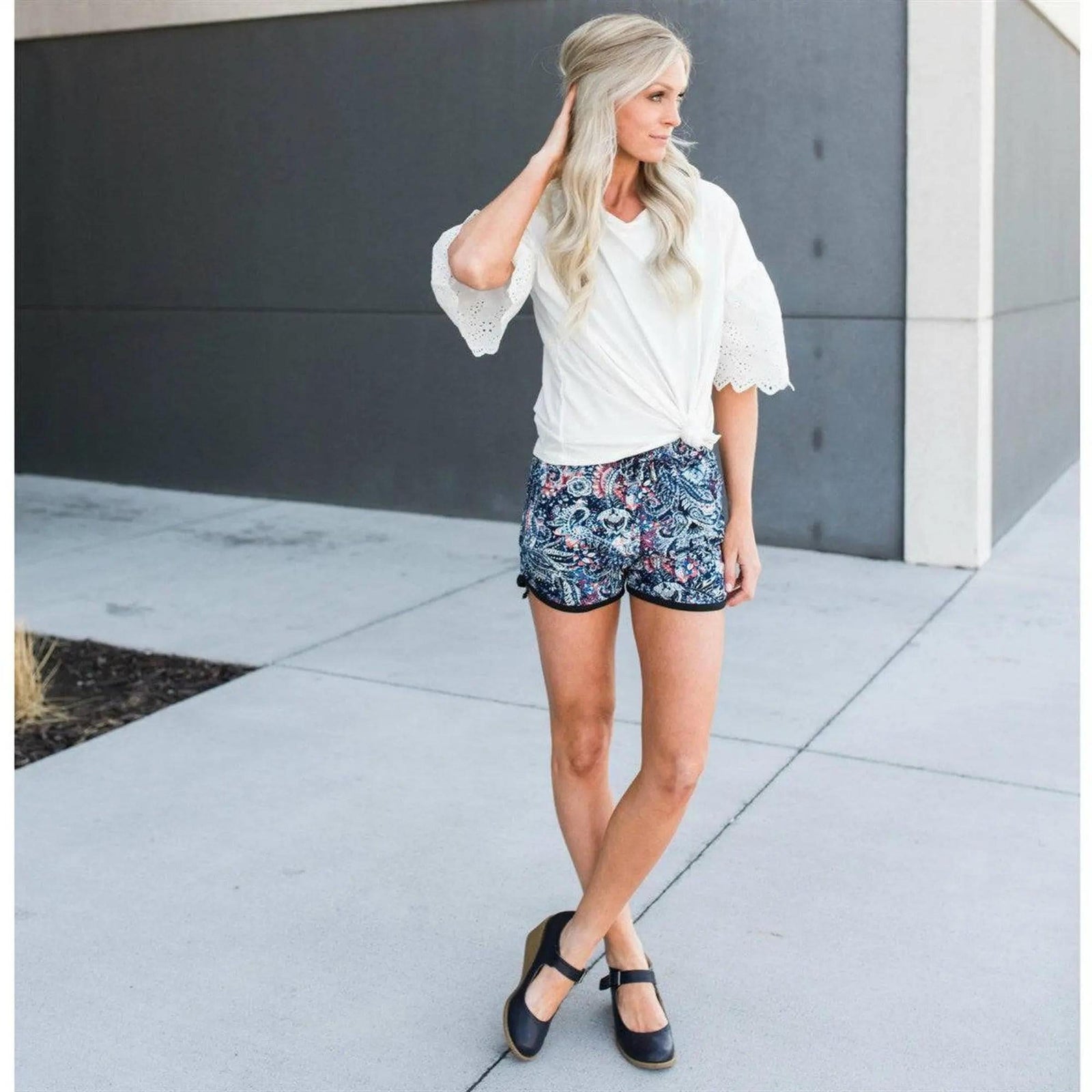 Paisley Pattern Shorts - Truly Contagious