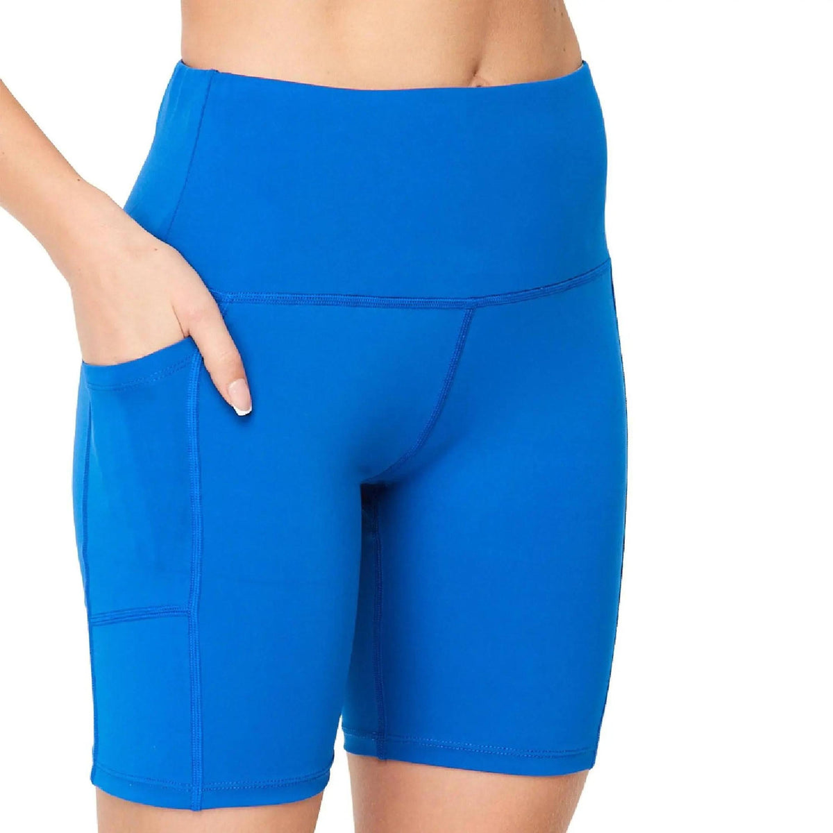 Squat Proof High - Waist Biker Leggings | Cell Phone Pocket (New Fashion) - Truly Contagious